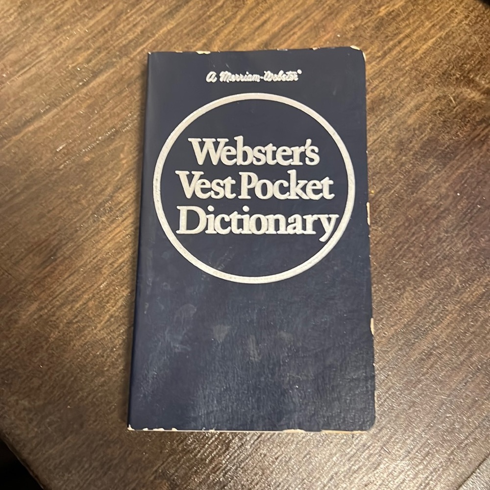 New Vintage Webster’s Vest Pocket Dictionary